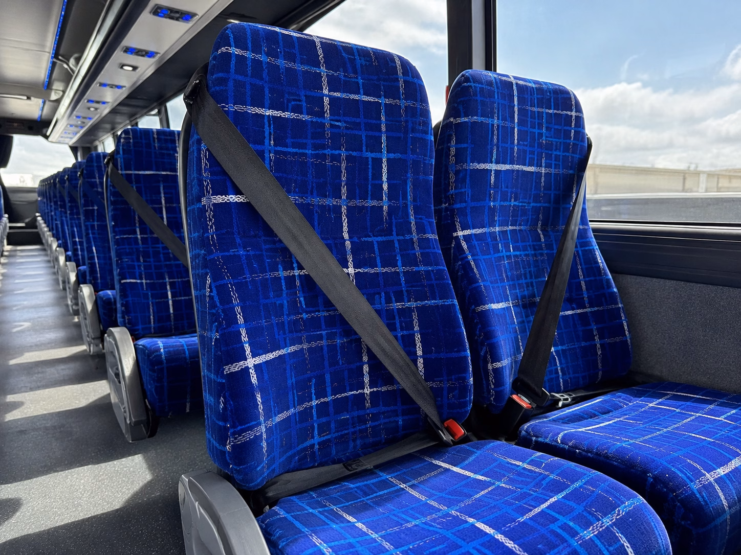 goodyear charter bus rental interior