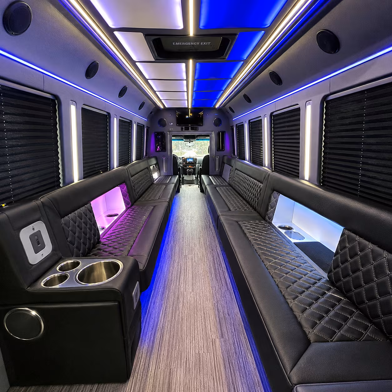 surprise bachelor bachelorette party bus rental