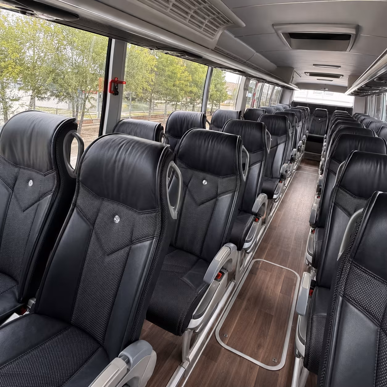 surprise charter bus interior