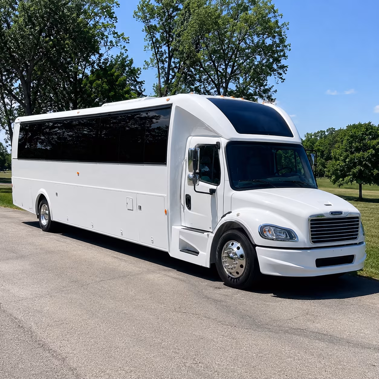 surprise holiday party bus rental