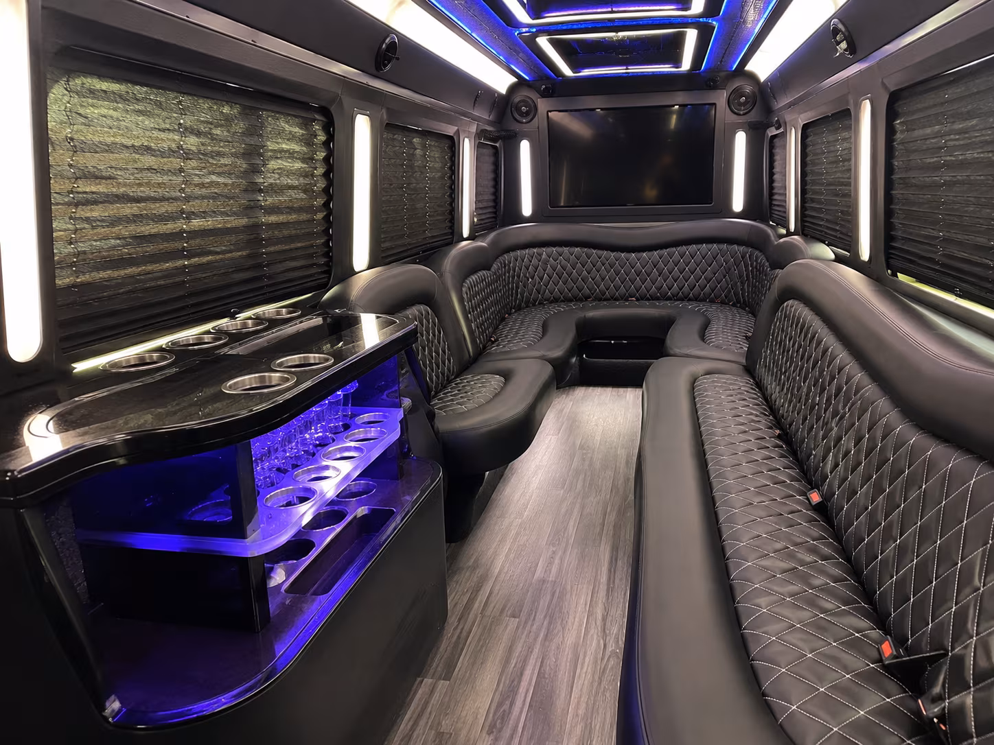 surprise wedding party bus rental